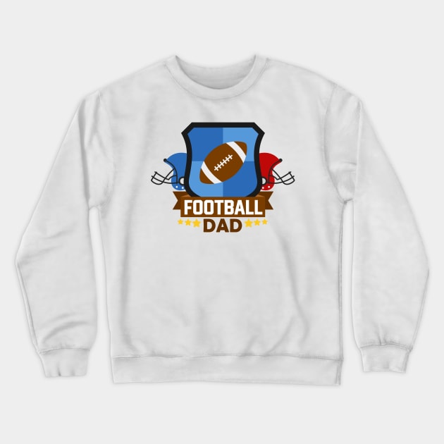 Football Dad Crewneck Sweatshirt by TinPis